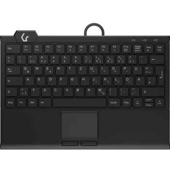 KeySonic KSK-5210ELU (DE) Teclado Home USB QWERTZ Alemán Negro