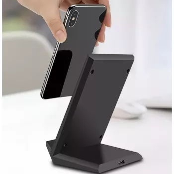 Cargador de interior 2GO 797330 Smartphone Negro USB Carga rápida inalámbrica