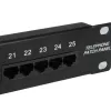 Equip Panel de conexiones Cat.3 RJ45 ISDN de 25 puertos, Negro