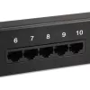 Equip Panel de conexiones Cat.3 RJ45 ISDN de 25 puertos, Negro