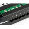 Equip Panel de conexiones Cat.3 RJ45 ISDN de 25 puertos, Negro
