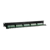 Equip Panel de conexiones Cat.3 RJ45 ISDN de 25 puertos, Negro