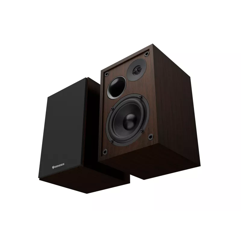 Altavoz Genesis NGS-2344 con cable e inalámbrico 2.0, 20 W, Marrón