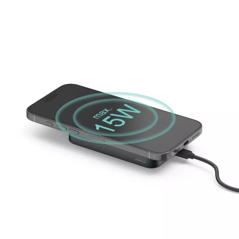 Batería externa Hama 00201752 10000 mAh carga inalámbrica Antracita