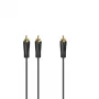 Cable de audio Hama 00205097 5m RCA 2 x RCA conector macho dorado negro