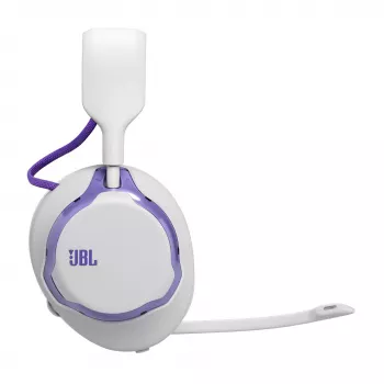 Auriculares JBL Quantum 650 — Bluetooth inalámbricos, USB-C, circumaurales, diadema, blanco, 20–20000 Hz