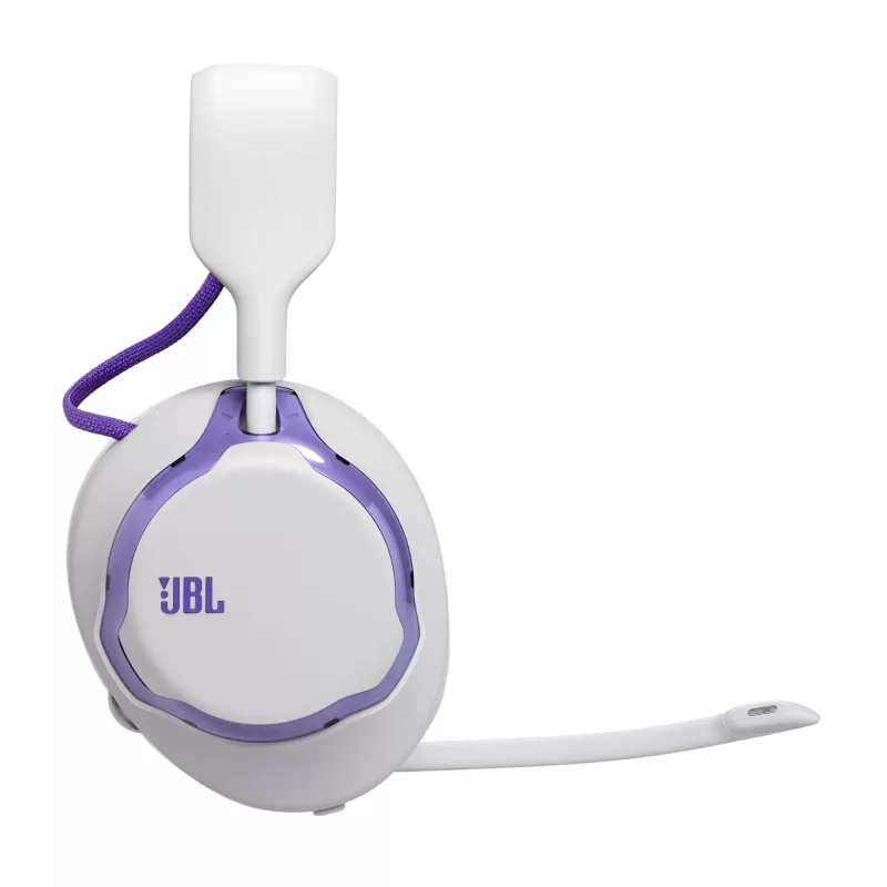 Auriculares JBL Quantum 650 — Bluetooth inalámbricos, USB-C, circumaurales, diadema, blanco, 20–20000 Hz