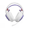 Auriculares JBL Quantum 650 — Bluetooth inalámbricos, USB-C, circumaurales, diadema, blanco, 20–20000 Hz