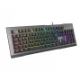 Teclado gaming GENESIS Rhod 500 RGB USB QWERTY Portugués Negro, Plata