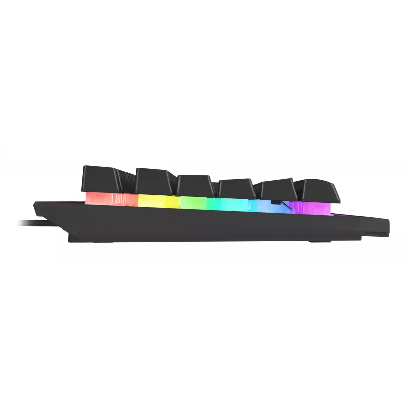 Teclado gaming GENESIS Rhod 500 RGB USB QWERTY Portugués Negro, Plata