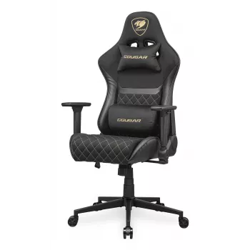 Silla gaming universal COUGAR Gaming Armor One V2 Gold F Tapizada asiento acolchado Negro Oro