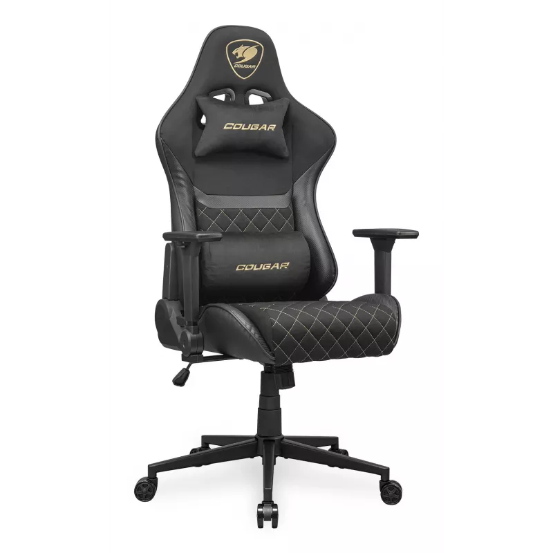 Silla gaming universal COUGAR Gaming Armor One V2 Gold F Tapizada asiento acolchado Negro Oro