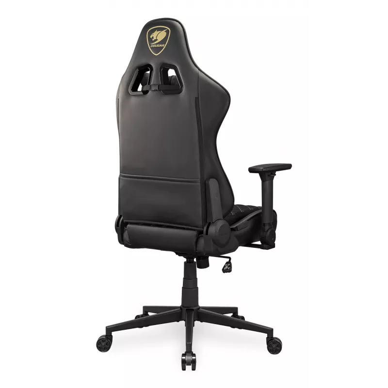 Silla gaming universal COUGAR Gaming Armor One V2 Gold F Tapizada asiento acolchado Negro Oro