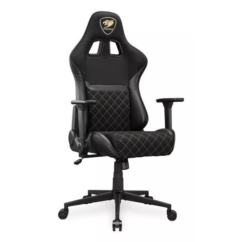 Silla gaming universal COUGAR Gaming Armor One V2 Gold F Tapizada asiento acolchado Negro Oro