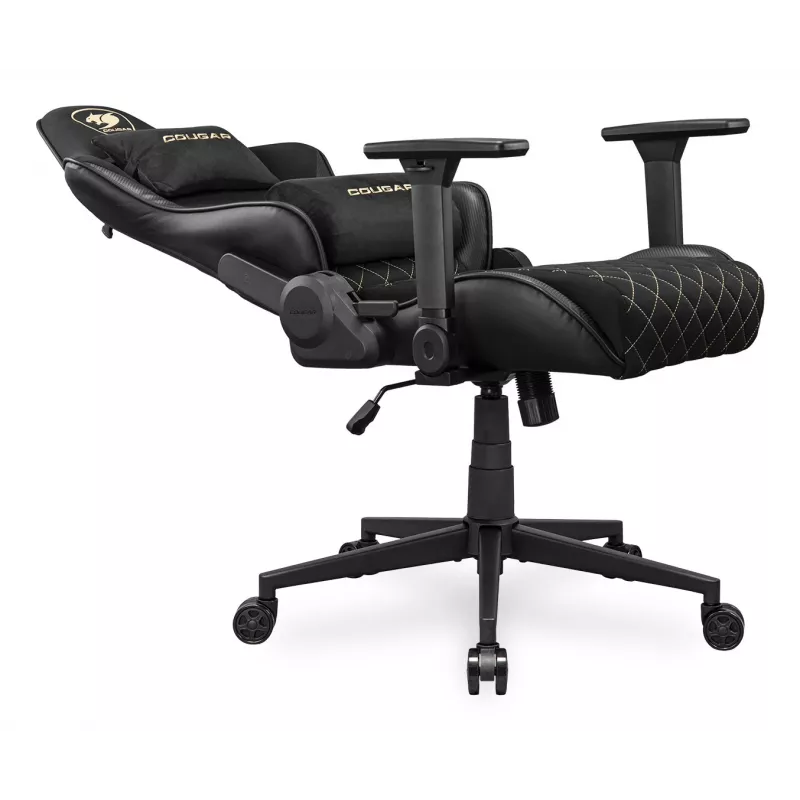 Silla gaming universal COUGAR Gaming Armor One V2 Gold F Tapizada asiento acolchado Negro Oro