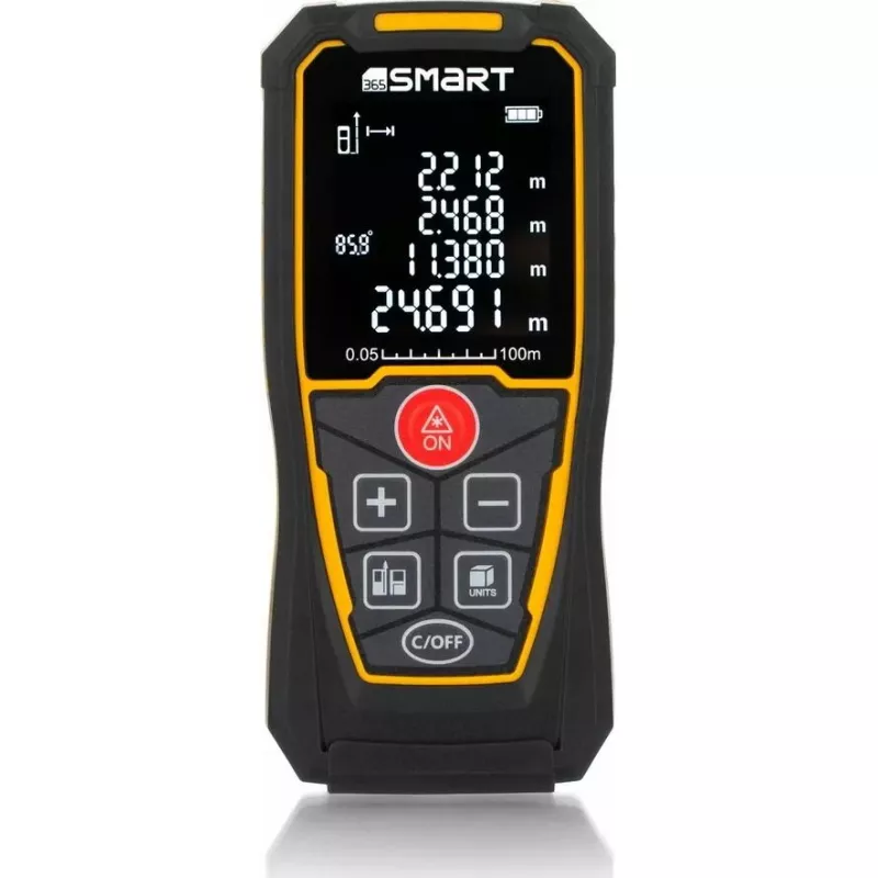 Medidor láser de distancias Smart 06-01100 de Smart, medidor manual compacto