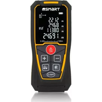 Medidor láser de distancias Smart 06-01100 de Smart, medidor manual compacto