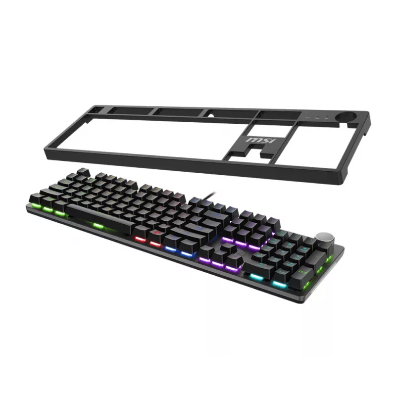 MSI FORGE GK320 Red Teclado mecánico para juegos, QWERTZ DE