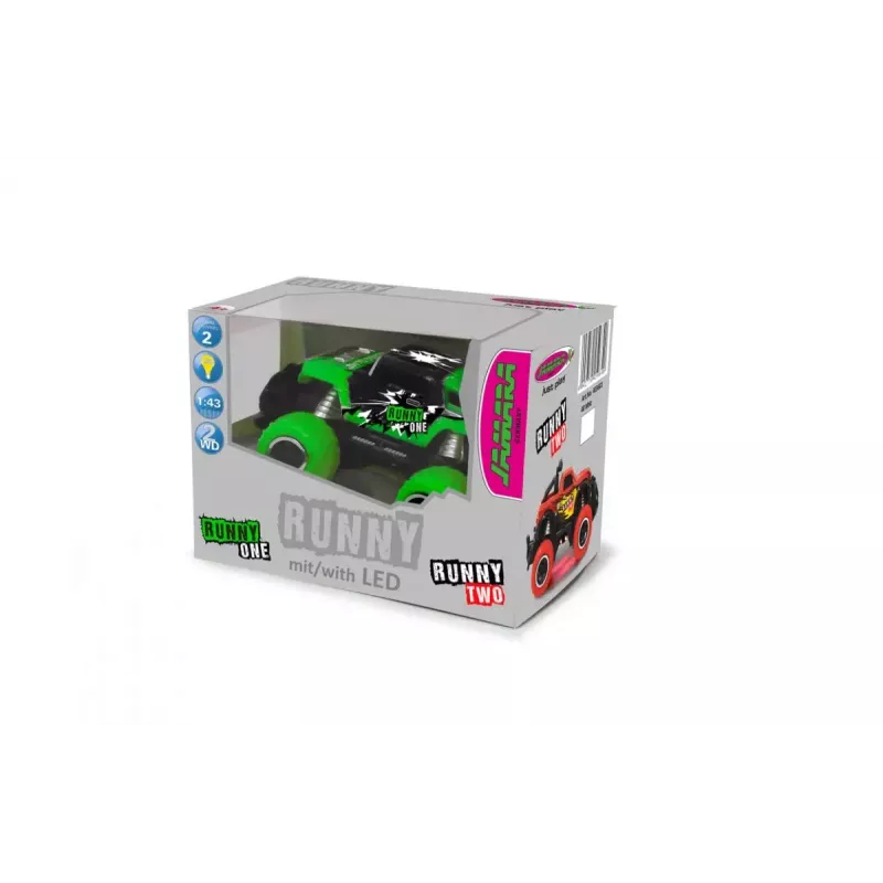 Monster truck Jamara Runny One modelo RC radiocontrol 1:43