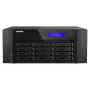 NAS Torre QNAP TS-h1290FX — EPYC 7302P 3,0 GHz, 128 GB DDR4, 12 bahías, QuTS hero, negro