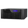 NAS Torre QNAP TS-h1290FX — EPYC 7302P 3,0 GHz, 128 GB DDR4, 12 bahías, QuTS hero, negro