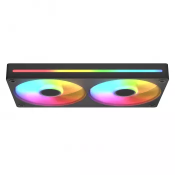 Ventilador COUGAR Unity240-FB Single-Frame 240 ARGB PWM Reversed con diseño de cable Stream, negro
