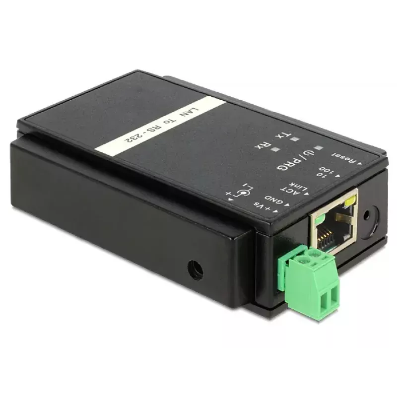 Delock 62504 Convertidor de Ethernet LAN (TCP/IP) a serie RS-232