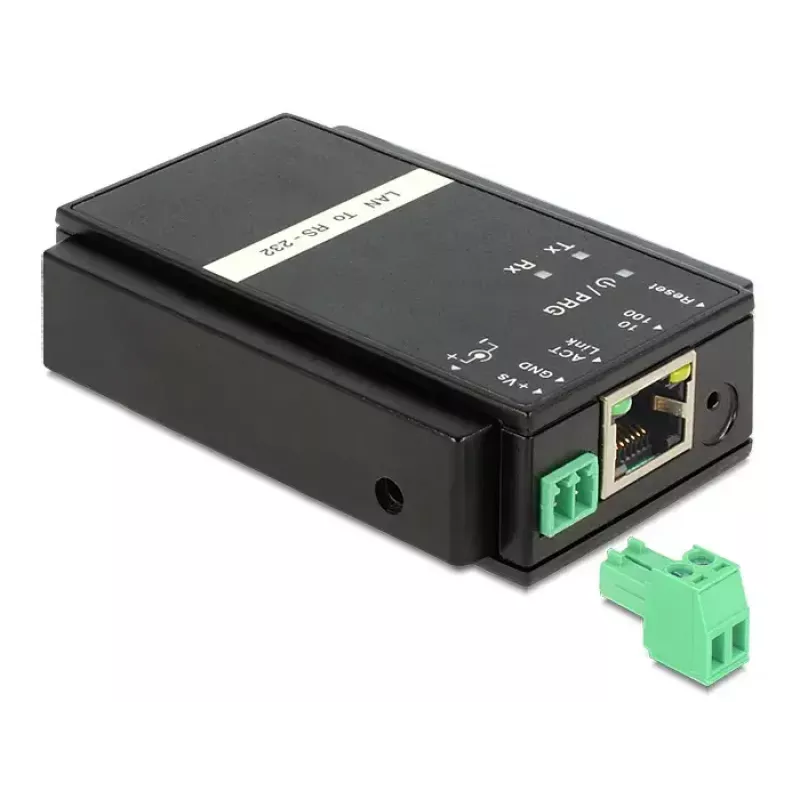 Delock 62504 Convertidor de Ethernet LAN (TCP/IP) a serie RS-232