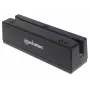 Manhattan Lector de tarjetas de banda magnética USB-A, lector de tres pistas, decodificador de teclado, cable 1,5 m, Negro, tres años de garantía