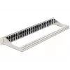 Delock 43280 Panel de conexiones Keystone, 19", 48 puertos, 1U, negro