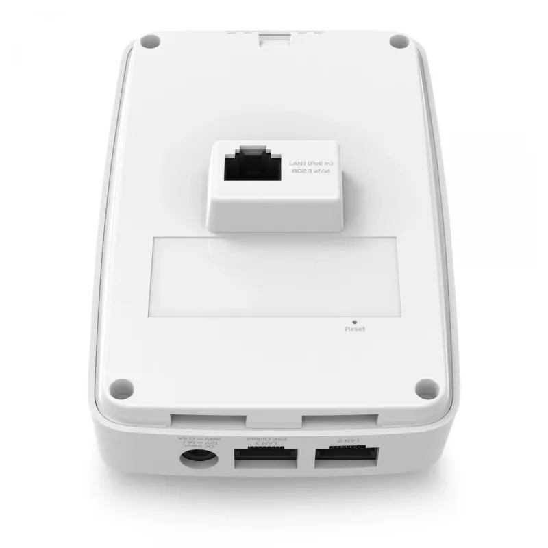 EnGenius Cloud Managed AP Wall-Plate 11ax Wi-Fi6 400+867Mbps 2T2R GbE PoE.af 2x4 y 2x 5dBi ia