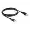 Lector de códigos de barras USB DeLOCK 1D y 2D con cable para montaje fijo