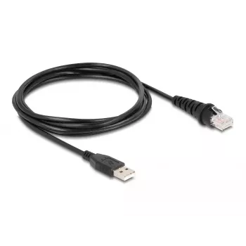 Lector de códigos de barras USB DeLOCK 1D y 2D con cable para montaje fijo