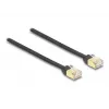 Cable enrollable RJ45 DeLOCK Cat.6A STP 1,5 m negro amarillo