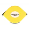 Cable enrollable RJ45 DeLOCK Cat.6A STP 1,5 m negro amarillo