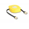 Cable enrollable RJ45 DeLOCK Cat.6A STP 1,5 m negro amarillo