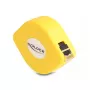 Cable enrollable RJ45 DeLOCK Cat.6A STP 1,5 m negro amarillo