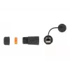 Conector de cable RJ-45/RJ-45 DeLOCK 86700 negro naranja