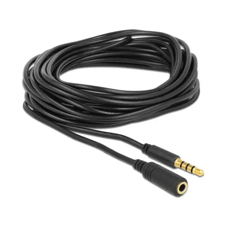 Cable de audio DeLOCK 84669 5 m 3,5 mm negro