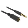 Cable de audio DeLOCK 84669 5 m 3,5 mm negro