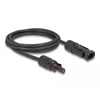 Cable DeLOCK DL4 cable solar 6 mm² conector macho a hembra 5 m negro