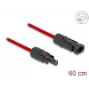 Cable DeLOCK DL4 cable solar plano conector macho a hembra 60 cm rojo 3,3 mm²