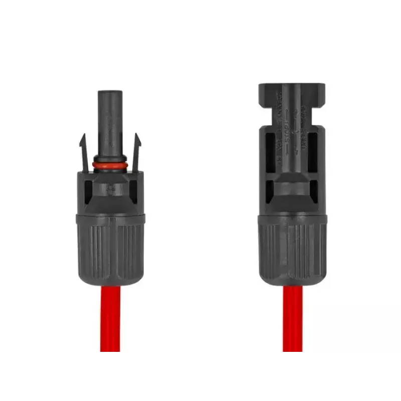 Cable DeLOCK DL4 cable solar plano conector macho a hembra 60 cm rojo 3,3 mm²