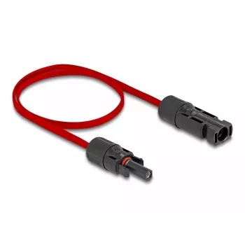 Cable DeLOCK DL4 cable solar plano conector macho a hembra 60 cm rojo 3,3 mm²
