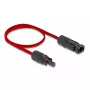 Cable DeLOCK DL4 cable solar plano conector macho a hembra 60 cm rojo 3,3 mm²