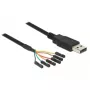 Cable USB DeLOCK 1,8 m USB2.0-A/TTL 6 pines negro