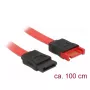 Cable SATA DeLOCK 83956 1 m SATA 7 pines negro rojo
