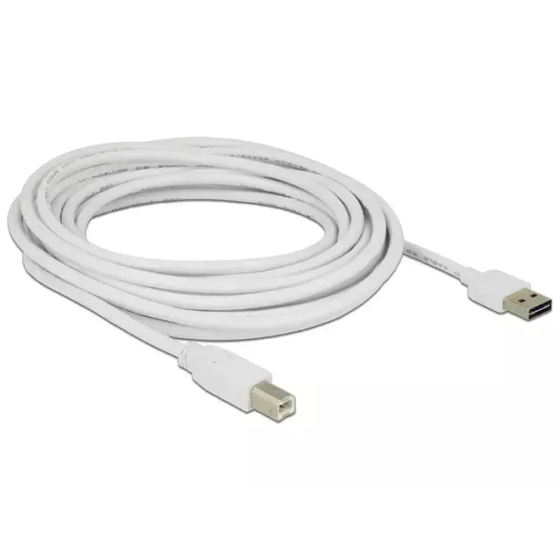 Cable USB DeLOCK 5m USB2.0-A/USB2.0-B