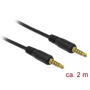 Cable de audio DeLOCK 85697 2m 3.5mm negro