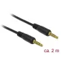 Cable de audio DeLOCK 85697 2m 3.5mm negro